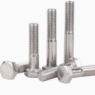 国标GB5782不锈钢34半047881扣螺栓半螺纹缩M杆螺丝半扣粗杆螺钉6