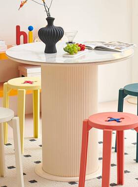 塑料子家用加厚可叠放餐凳多巴48883胺板现简代约凳结实耐用餐厅