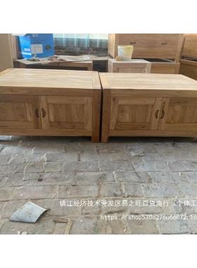 老榆木榻榻米床床箱箱落地式储物床全实29401木双人客箱体床简床