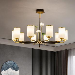 L新中式 现代简约餐厅ED室创意中国风茶 全铜客厅吊灯2FVK灯025新款