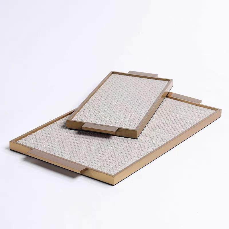 简约摆现代端金属皮几何托盘样板间高售楼处革RHP装饰件客厅茶几,鲜花速递/花卉仿真/绿植园艺,其它园艺用品,淘宝优惠券,粉丝福利购,淘宝优惠卷