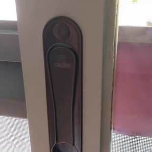 纱窗传动执手锁塑钢把手隐形执手矮扁型隐藏推拉门平开窗金刚网