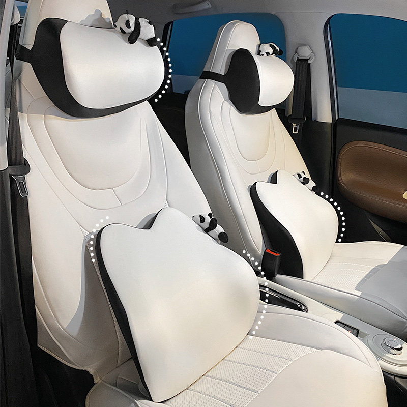 汽车头枕护颈枕记忆棉车用枕头车内腰靠护腰靠枕可爱内饰靠垫女生