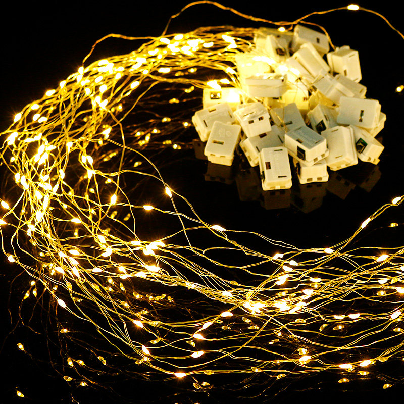 50/100个网红LED发光灯串花束礼盒蛋糕装饰彩灯迷你满天星星闪灯