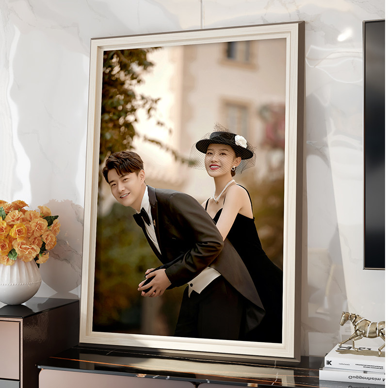 定制婚纱照放大相框挂墙冲洗照片加打印结婚照水晶全家福相片制作,家居饰品,相框/画框,淘宝优惠券,粉丝福利购,淘宝优惠卷
