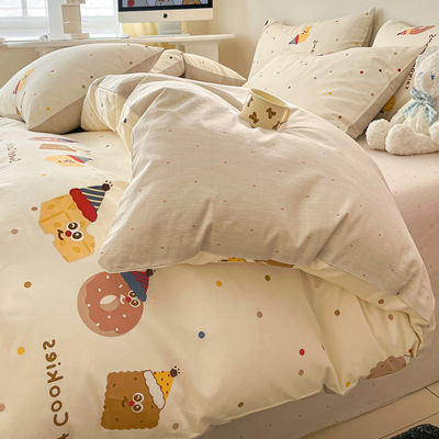 卡通纯棉被套单件150x200x230全棉被罩儿童男孩夏季1.5单独被单人
