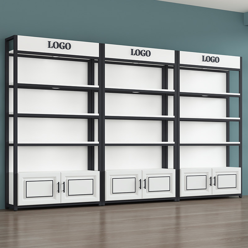 货架展示柜化妆品展示架产品货柜多层超市展柜美容院护肤品陈列柜