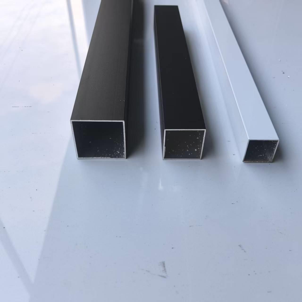 色白无品牌/色铝合金方管40x40 50x50 60黑x60建装饰铝挤料型材空
