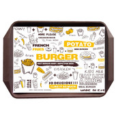 汉堡餐盘纸 汉堡店托盘纸800张西餐快餐盘垫纸烘焙纸托餐盘纸垫纸