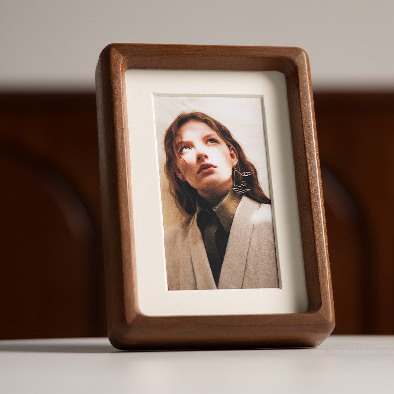 黑胡桃实木相框照片摆台高级感6寸7寸8寸10寸洗照片做成画框挂墙,家居饰品,相框/画框,淘宝优惠券,粉丝福利购,淘宝优惠卷