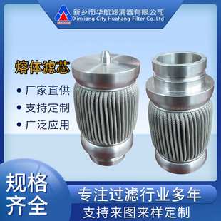 供应熔体滤芯 全焊接不锈钢过滤网 5μm10μm 折波滤芯