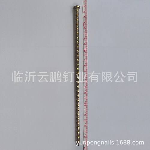 建筑用300mm长铁钉圆钉麻花杆光杆镀彩锌多种规格厂家直销