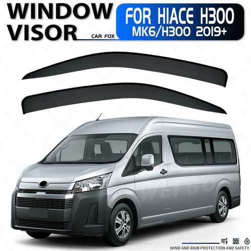适用于丰田海狮晴雨挡雨遮阳扰流板Toyota HiAce Window visor