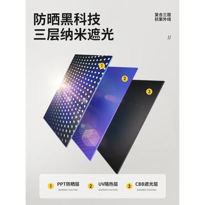 办公室防晒晒遮阳卷帘玻璃防隔安热遮孔zc-ck-dz光帘免打装自由伸