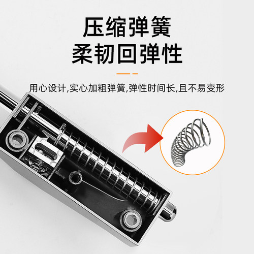 旋转门锁有框玻璃门锁铝合金双门插销锁落地插锁防盗自动插销锁