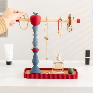 阿楹 轻奢复古入门玄关柜钥匙托盘摆件高级感收纳盒艺术置物挂架