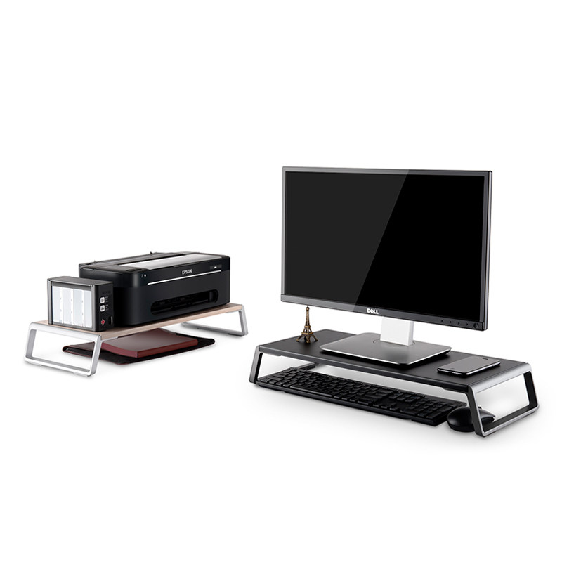 laricare显示器增高架电脑底座金属置物架办公护颈桌面美学收纳盒