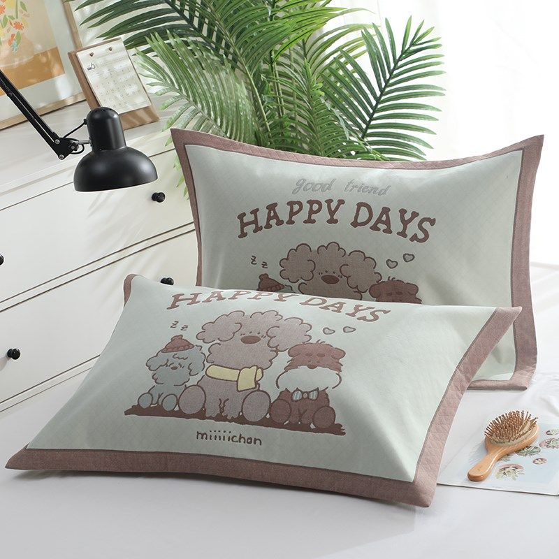 纱布纯棉枕套一对装加大加厚四季枕头套单人成人枕芯套细纱内胆套,床上用品,枕套,淘宝优惠券,粉丝福利购,淘宝优惠卷