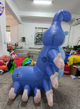 充气蓝虫子色卡通气VWK商模昆虫外场活动户大型美陈发光公仔吉祥