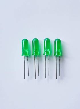 工厂现发光二极管5.M5M绿灯VQH125直插式LED货灯珠mm绿色高胶体灯