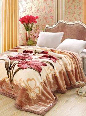 新款拉舍尔蓄毯加厚单双人毛双20241113婚庆层学生绒毯盖毯保暖热