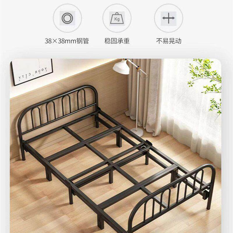 新款折SYM叠床成人用双人单人宿床易床午休简床出家租屋木板床舍