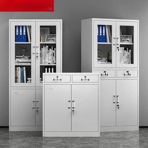 办公文柜铁皮子矮柜档案书柜RCC柜资料柜员工件更衣柜带锁储物柜