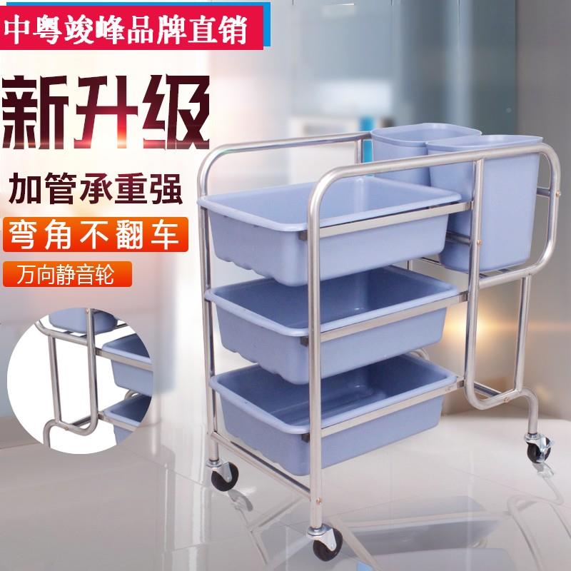 店收餐车撤餐车收swc-01垃碗车带圾桶店多功能不锈酒钢餐厅饭商用