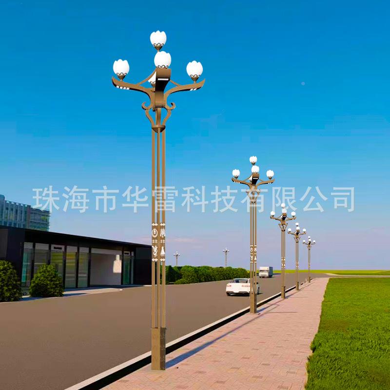 L合ED6米10道路米高中华灯玉兰灯户外广场8叉9火大型组景GHF观杆