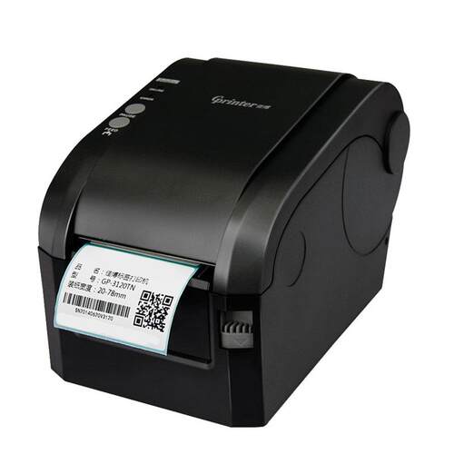 佳博GP3120TN热敏标签打印机RS232串口台秤条码打印机价签奶茶贴