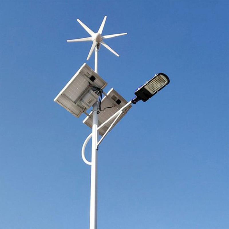 太阳能灯6米LED风力发电道路照明灯风能太阳能路灯超亮
