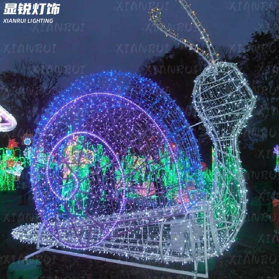 LED昆虫仿真灯具造型蜗牛模型户外防水装饰景观灯小品工艺摆件