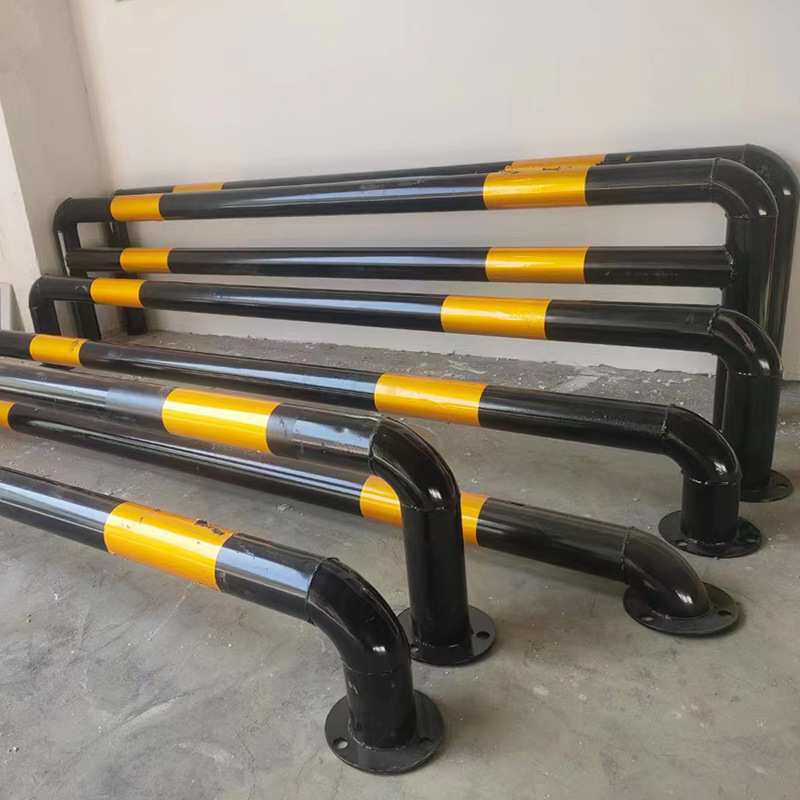 U型护栏钢管拦车器停车桩车库车位限位器防撞护栏厂家