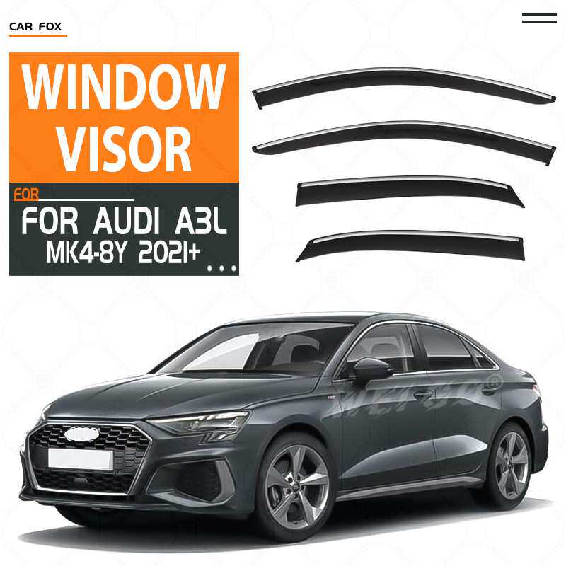 适用于奥迪A3L三厢晴雨挡雨板雨眉Audi A3L sedan Window visor