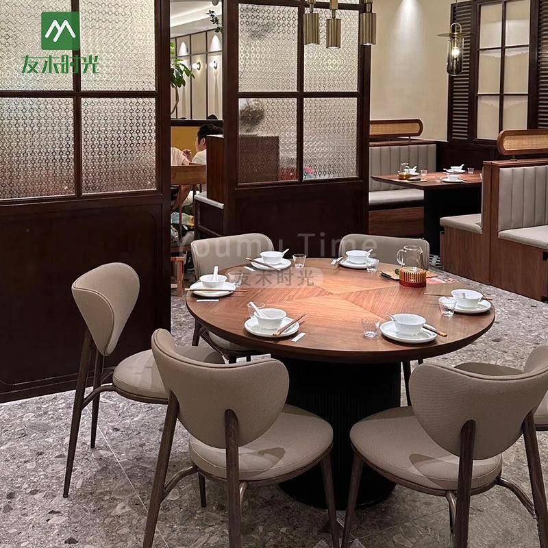 连锁西餐厅桌椅商用餐饮店茶楼卡座沙发粤菜茶餐厅实木茶楼卡座