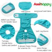 Asenappy可洗礼貌带防骚扰礼貌带狗狗防水腰带尿布生理裤 宠物用品