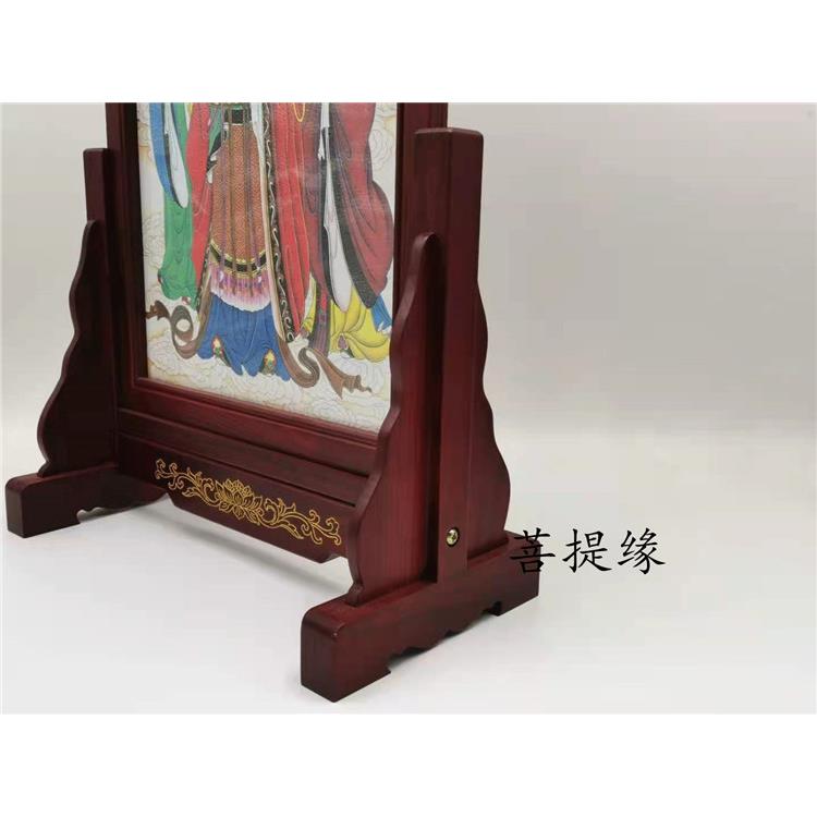 厂家直供 尚心圆 供佛二十四尊天牌位 法会供牌24诸天木雕牌