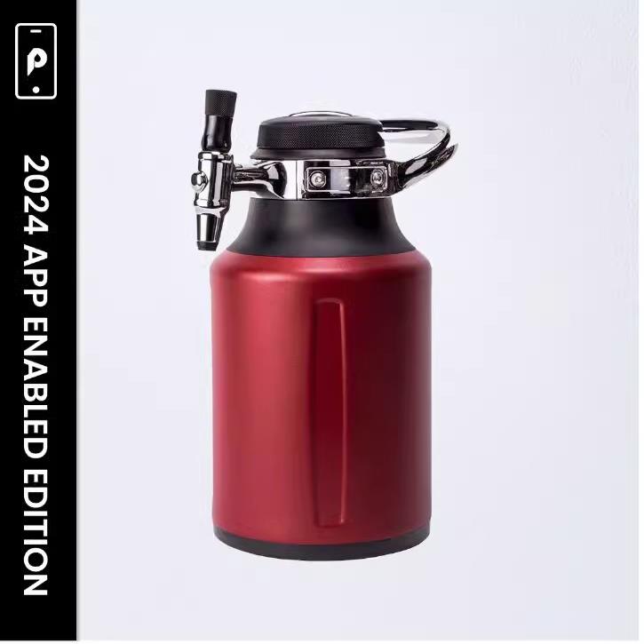 GrowlerWerks uKeg Go啤酒可乐碳酸饮料便携不锈钢啤酒桶保温壶