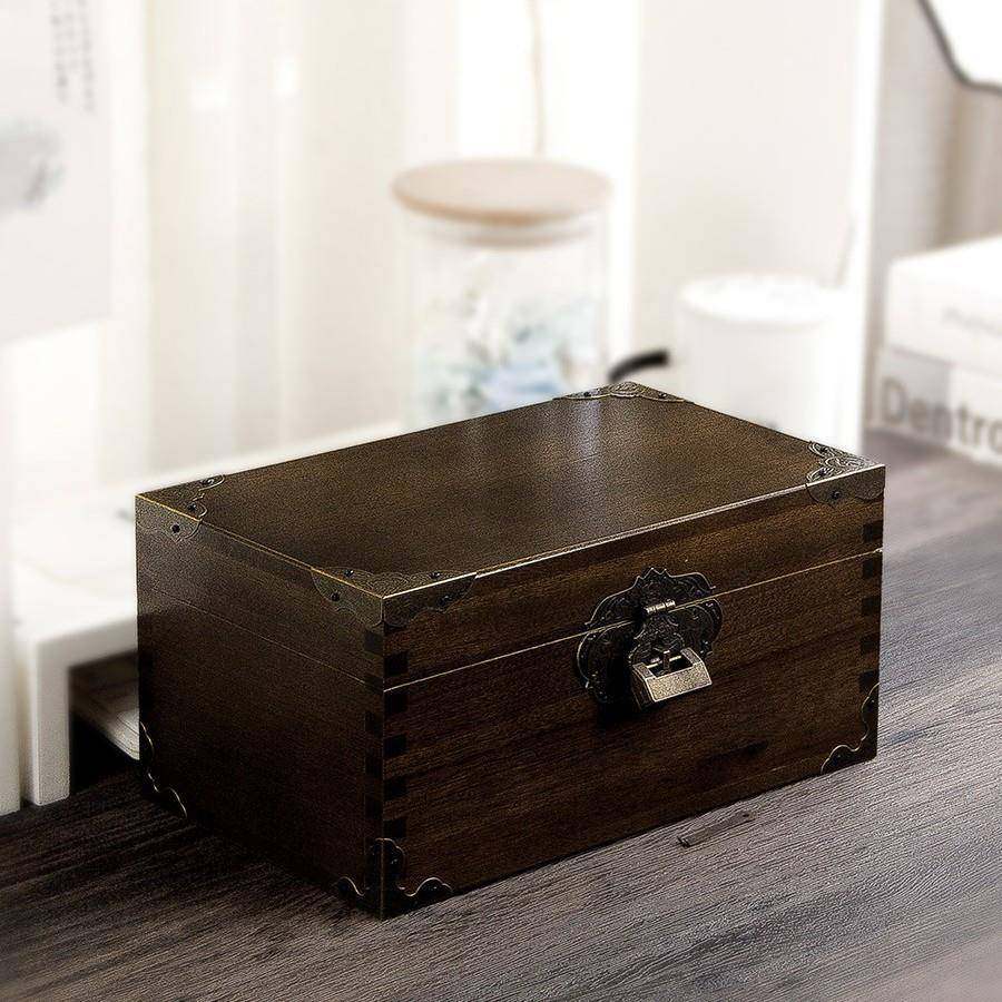 9QXC樟木复古带锁盒子香樟木密码木箱木盒收纳盒实木储物箱子榫卯,电子元器件市场,其它元器件,淘宝优惠券,粉丝福利购,淘宝优惠卷