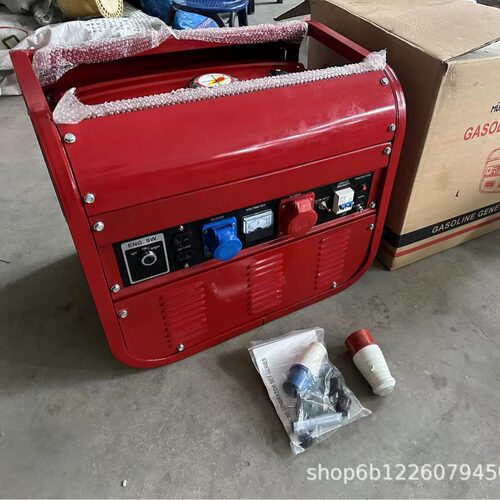 汽油发电机2/3kw7HP电启动三相380V外贸批发应急发电户外施工家用