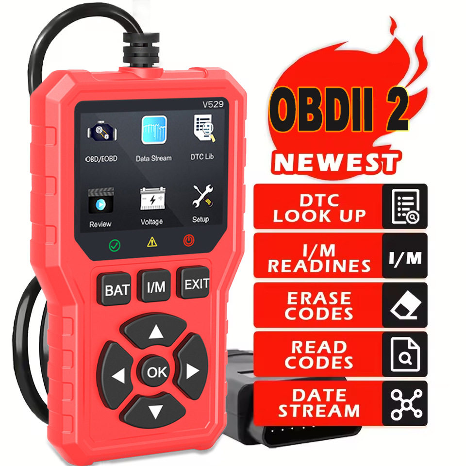 OBD2扫描诊断工具专业发动机代码读取和实时数据诊断读取工具