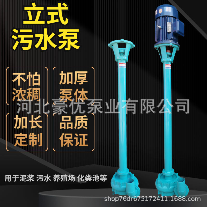 厂家批发4寸NL立式污水泥浆泵切割泵污泥长杆抽泥机清淤泵吸沙机