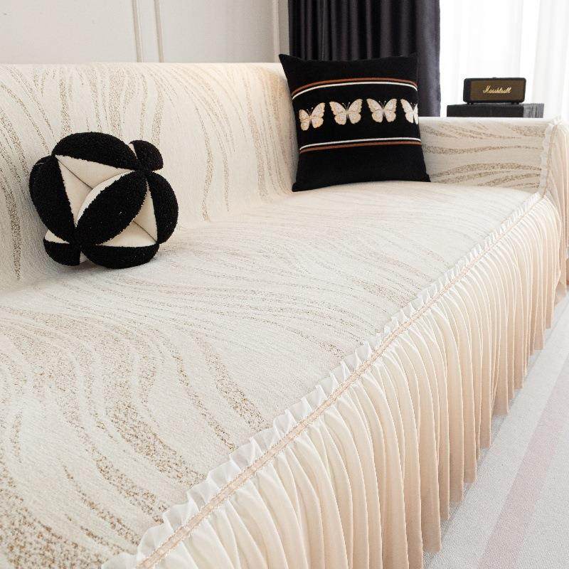 裙边雪尼尔沙发盖布巾2025新款清新风防猫抓柔软感一片式沙发套罩,玩具/童车/益智/积木/模型,毛绒/玩偶/公仔/布艺类玩具,淘宝优惠券,粉丝福利购,淘宝优惠卷