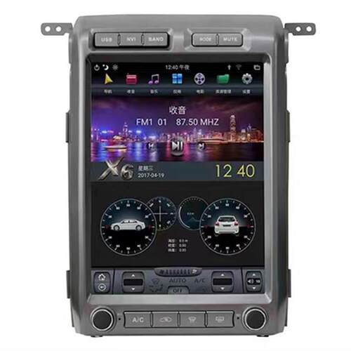 适用09-14款福特猛禽F150 13寸竖屏车载安卓智能导航无线Carplay