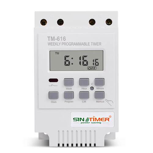 TM616 微电脑时控开关导轨安装17次时间控制器智能时间控制开关