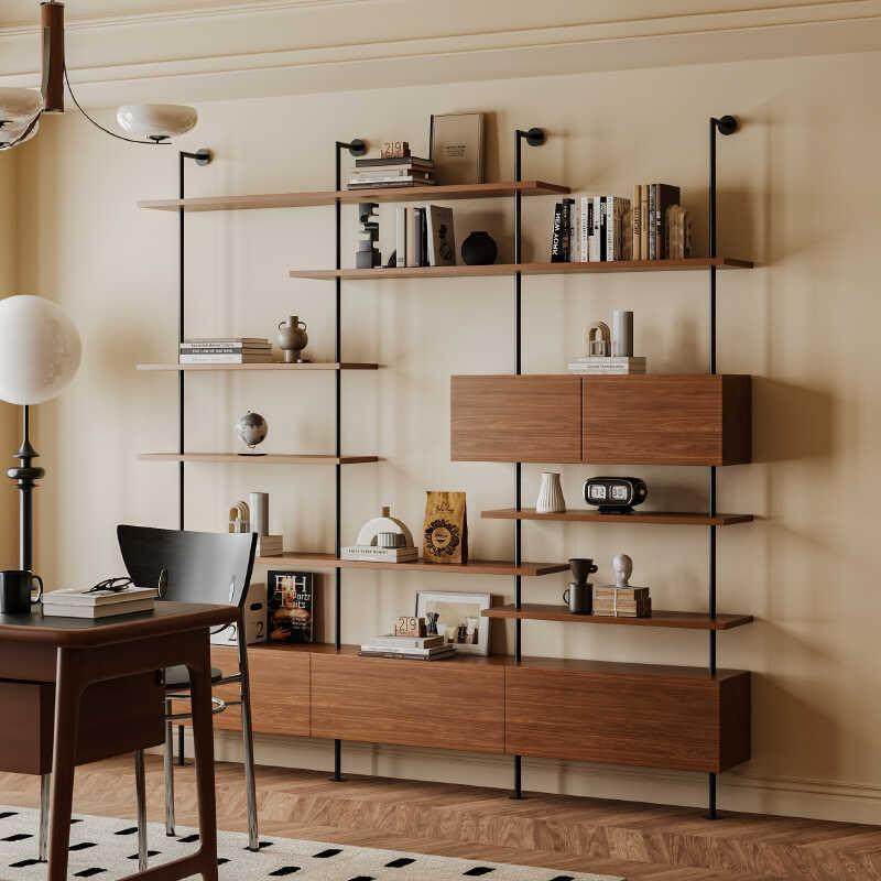 意式极简书架隔板展示架中古风客厅陈列铁艺置物架一体式靠墙书柜,玩具/童车/益智/积木/模型,毛绒/玩偶/公仔/布艺类玩具,淘宝优惠券,粉丝福利购,淘宝优惠卷