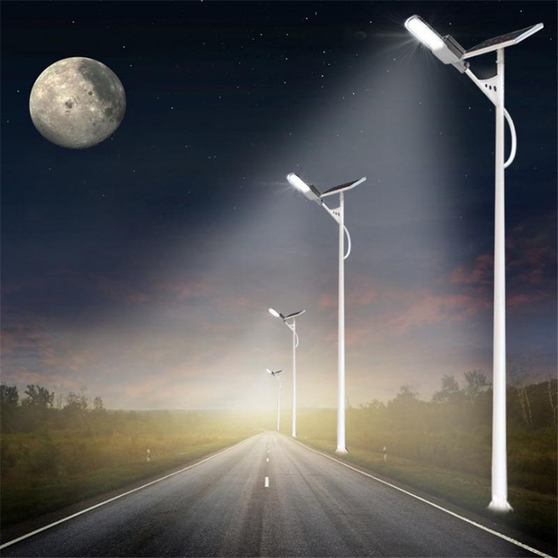 亮化工程6米30W40WA字臂海螺臂led太阳能路灯厂家太阳能板超亮