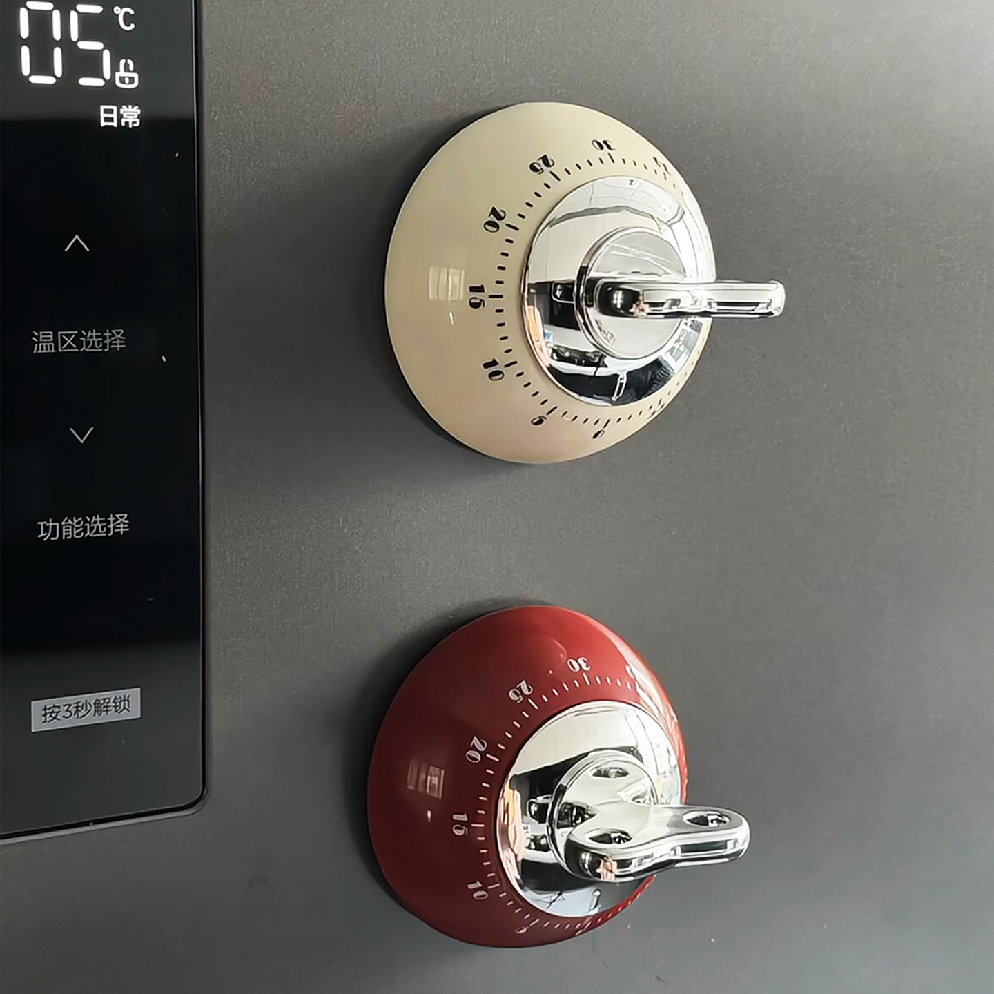 厨房机械计时器做饭提醒器声音大定时器磁吸冰箱秒表闹钟2025新款
