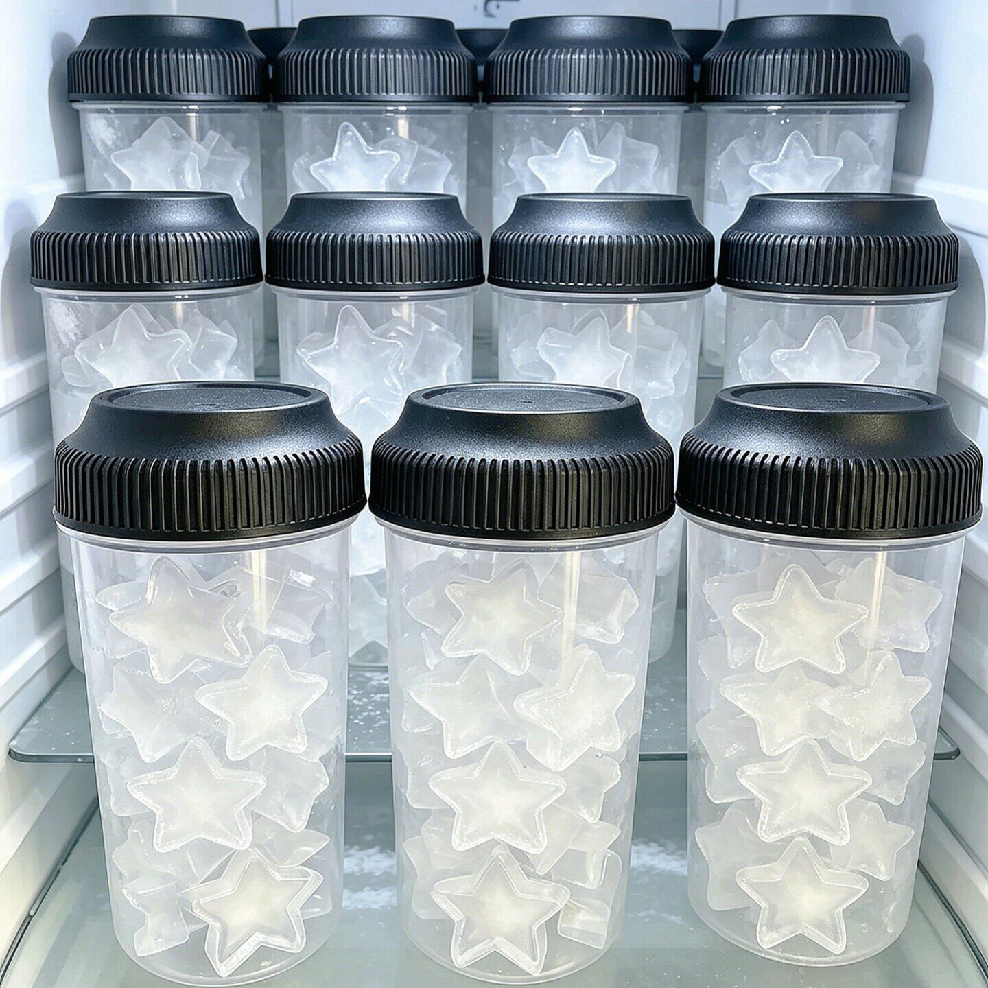 可爱自制冰杯速冷杯制冰模具冰块反复使用带盖咖啡随手杯便携外带