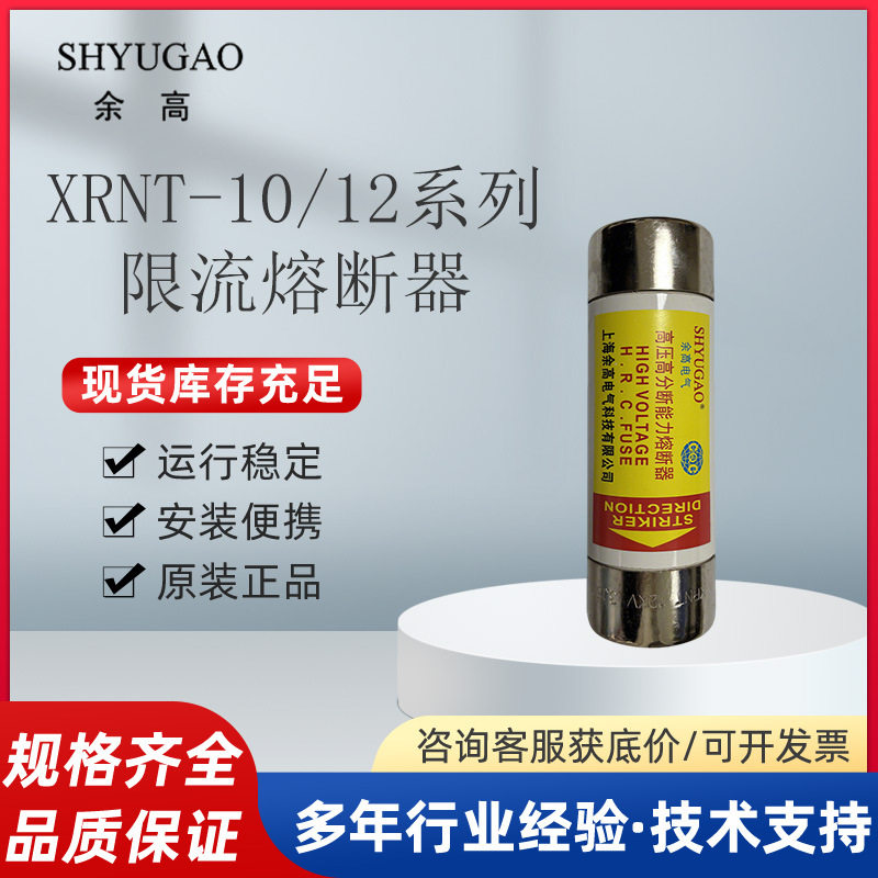 余高SHYUGAO高压高分段能力熔断器熔断管XRNT-10/12Φ50*192mm